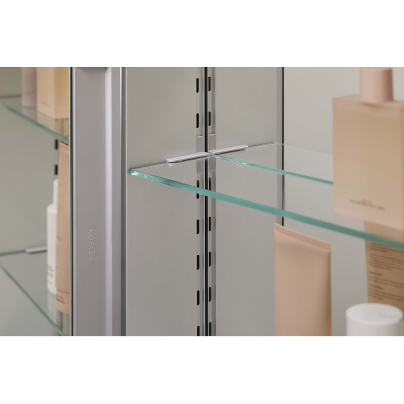 Embark Anodized Aluminum 16" x 20" Rectangular Medicine Cabinet