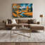 USA State Wisconsin Grey Canvas Wall Art-1813838166