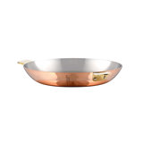 Mauviel Art Déco Copper Round Pan With Brass Handles