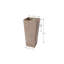 Jardinière en pot composite carrée Cara avec tablette végétale-31645030-129503791