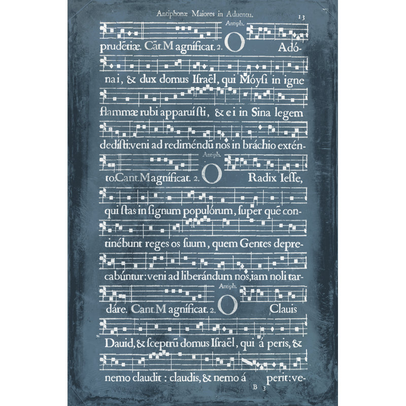Songbook III - Wrapped Canvas Graphic Art, 46 cm H x 30 cm W, Wrapped Canvas