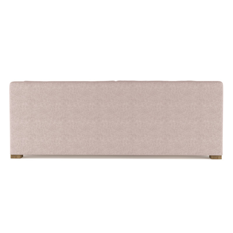 Crosby Slope Arm Sofa, 32.5" H x 96" W x 38" D, Weathered, Plush Velvet Blush