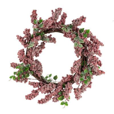 Timeless Red Frosted Berry Wreath