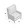 Almada 30" Wide Top Grain Leather Down Cushion Club Chair