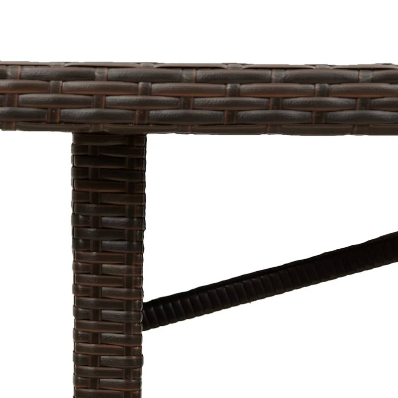 Rectangular 190cm L Outdoor, Brown