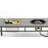 Kirtsey 47" Aluminum Coffee Table with Propane Fire Pit and Ice Bucket-1244805280