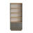 Modern Bookshelf with Push to Open Doors, Atlantic Pine & Anthracite Colors, 29.5 x 66.3 x 10.6 Inches | 100% Melamine Coated Particle Board, Thickness: 0.7 Inches | Stylish Storage Solution for Home & Office-116040285