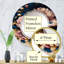 Putscher bourgogne et bleu Daisy Bunch I - miroir mural floral Daisy-759719941