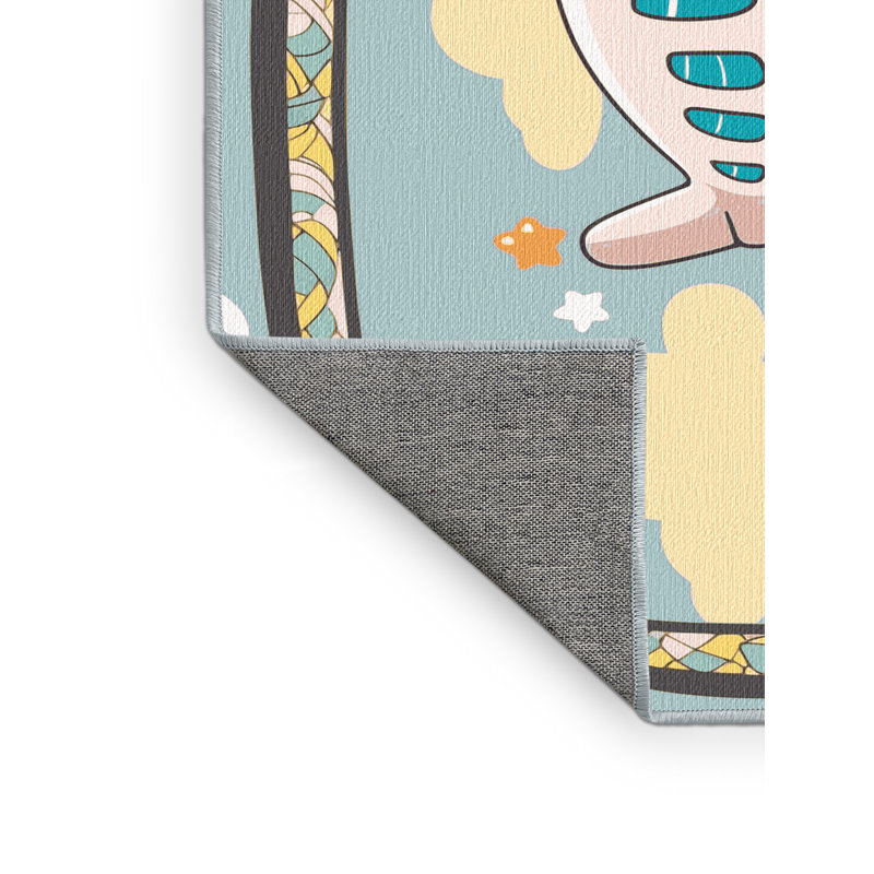 Tapis pour enfants East Urban Home, Rectangle de 5 pi x 8 pi