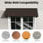 Powder-coated Metal Frame Standing Seam Fixed Window Awning All Weather Protection Door Canopy for Entrance, Windows, Porches, Balconies-126954195-126954197