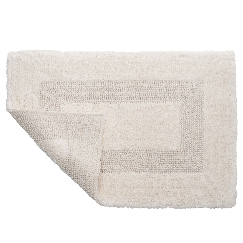 Tapis de salle de bain Lavish Home - Ensemble de tapis de salle de bain en coton 6 pièces - Tapis de bain lavables à la machine pour la salle de bain, la cuisine ou la salle de lavage (ivoire)