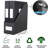 Black Magazine File Holders, 3 Packs Sturdy Cardboard File Rack, Office Organization Desktop Storage File Box Binder For Shelves And Desk, Folder Holder For Office Or Classroom