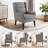  High-Back Upholstered Polyester Accent Armchair for Living Room Bedroom-1473778332