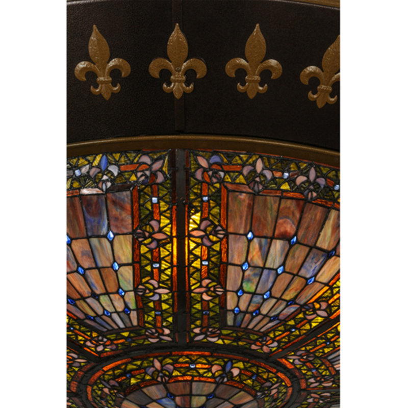 Fleur-de-lis 8 - Light Flush Mount