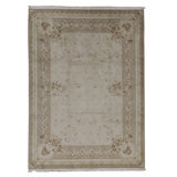 Handmade Silk and Wool Area Rug