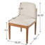 Chaise de salle à manger moderne, chaise de cuisine avec dossier en corde tissée et pieds en bois massif, chaises de salle à manger pour bar / restaurant et salle à manger, ensemble de 2, noyer