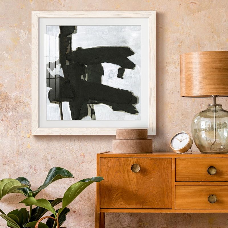 Ode An Kline VII-Premium, reproduction encadrée - prête à être accrochée, H 17 po x l 17 po x P 1,5 po, Blanc