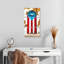 Porte de drapeau portoricain, reproduction d'art sur toile-790207527