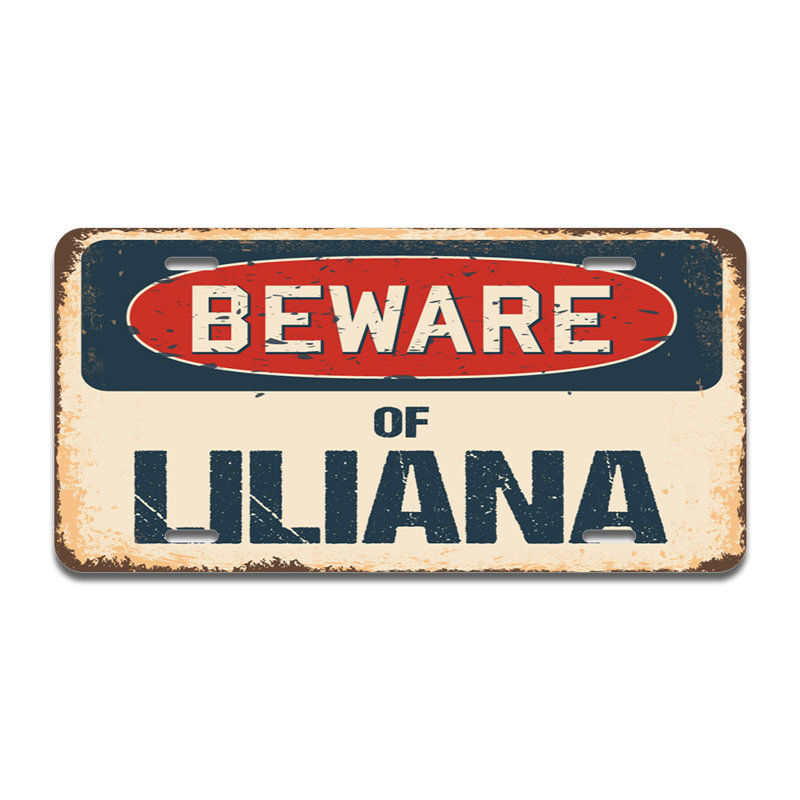 Cadre en aluminium «Beware of Liliana»