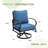 Bular Swivel Metal Outdoor Lounge Chair-1476515734