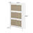 Rattan 3 Door Shoe Rack, Freestanding Modern Shoe Storage Cabinet, For Entryway-141287443