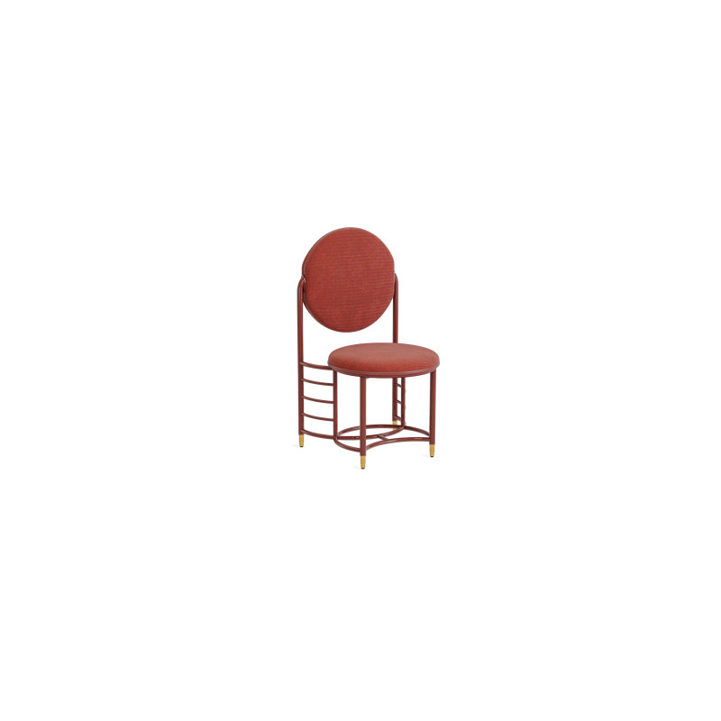 Frank Lloyd Wright Racine Signature Guest Chair, Racine Red 100% Polyester, Racine Red