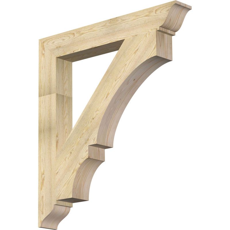 Support de sciage grossier traditionnel l 6 po x P 44 po x H 48 po, sapin Douglas, Sapin Douglas scié brut