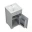 Meuble-lavabo de salle de bain avec lavabo, porte à fermeture douce, support de rangement et tablette réglable-272651177