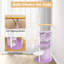 Multi-level Cute Cat Tree 158CM Large Cat Tower w/ Metal Frame