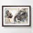 Lion Cub with Its Mother in Abstract - Picture Frame Painting Print-55580743-55580744