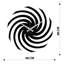 Horloge murale élégante en métal 18,9 po x 18,9 po | Fabrication 100% métal, épaisseur: 0,05 pouce | Nécessite 1 pile AA (non incluse) | Parfait pour les décors modernes et les espaces de vie