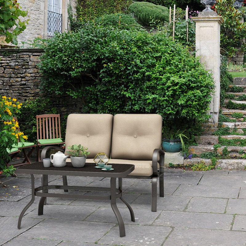 2 - Person Patio Conversation Set with Cushions