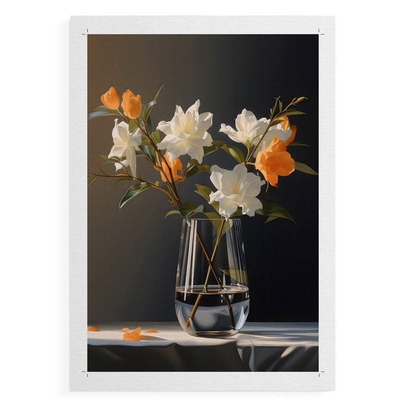 Vase Classy II - Impression sur toile seulement - NON-CADRE, H 48 po x l 32 po