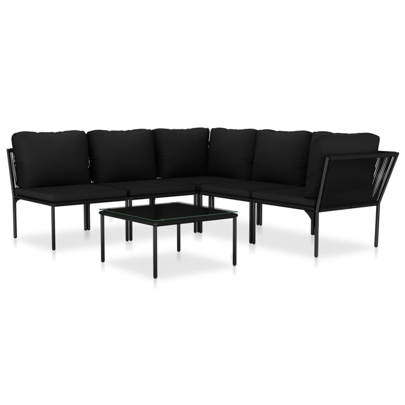 Daan 6 Piece Lounge Chair with Cushions
