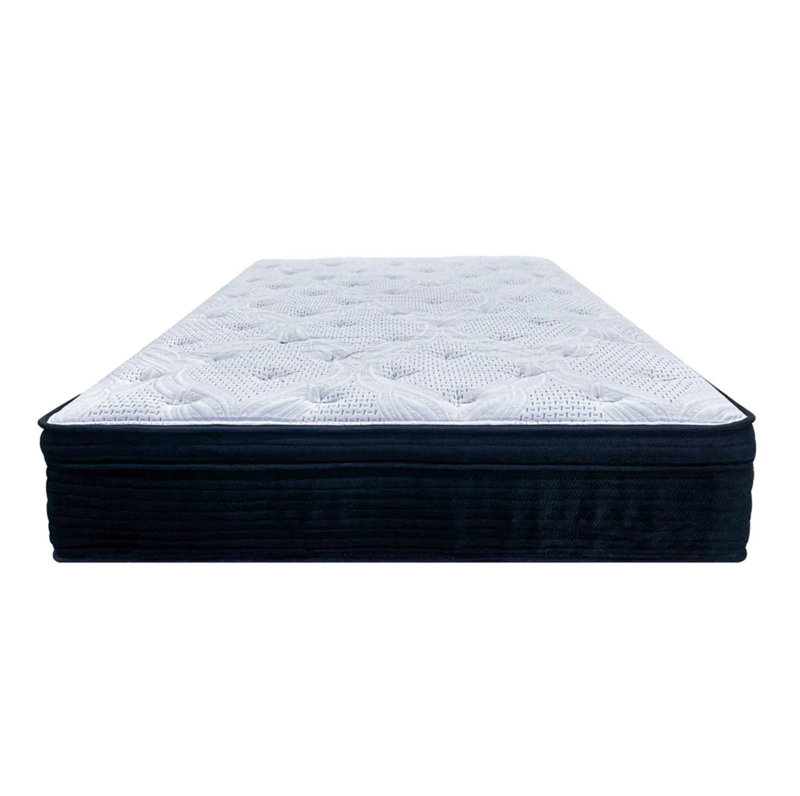 Matelas double hybride moelleux avec ressorts ensachés, Lit double