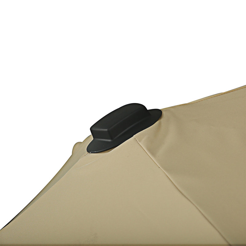Parasol suspendu en porte-à-faux, L 9,82 po x P 9,82 po, Beige