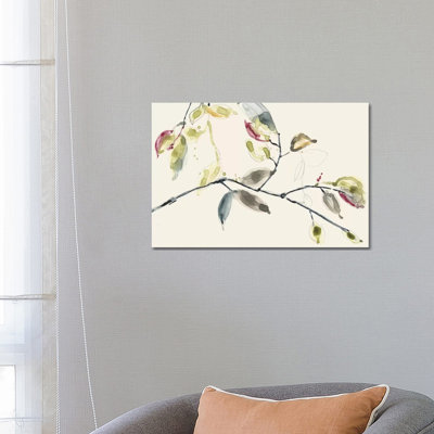 Leaf Branch II by Jennifer Goldberger - Wrapped Canvas Gallery-Wrapped Canvas Giclée