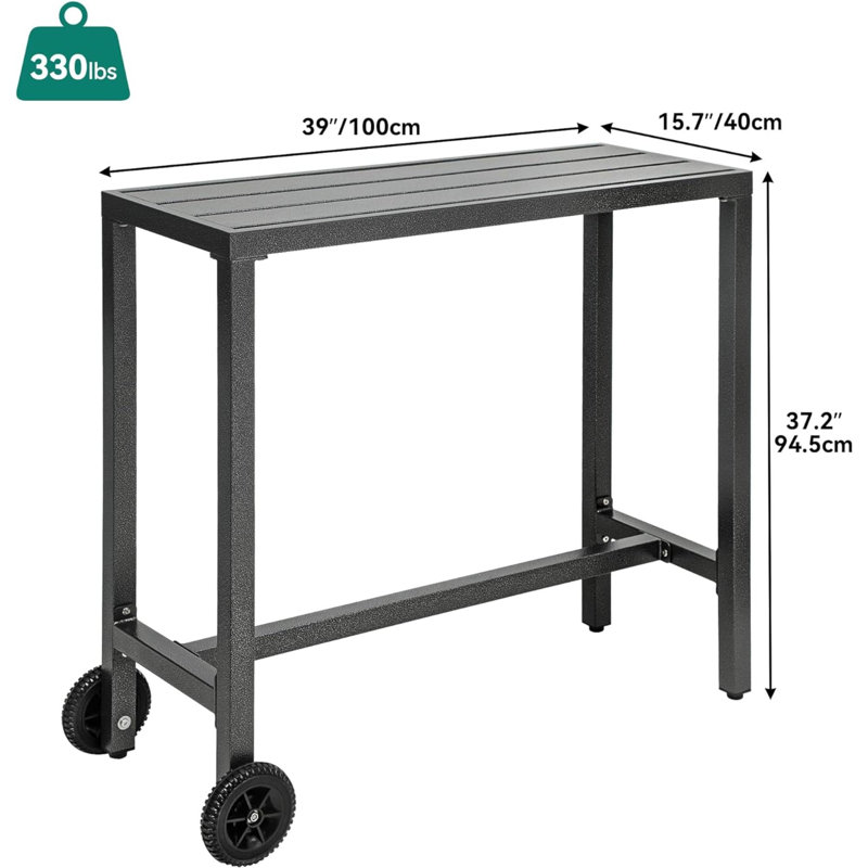Shemsie Bar Counter, Silver