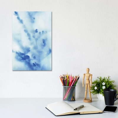 Misty Meadow Flowers III by Katrina Craven - Wrapped Canvas Painting
