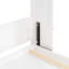 Lit escamotable double pleine grandeur avec canapé, tablettes USB et lumière, blanc-512611411-512611410