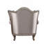 Chaise en tissu et champagne avec coussin
