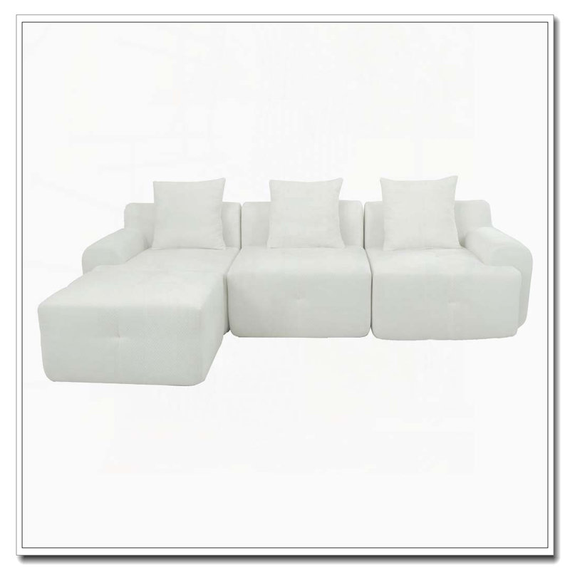 Canapé moderne rembourré, Beige