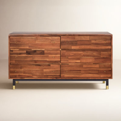 Dakota 55" Acacia Double Dresser