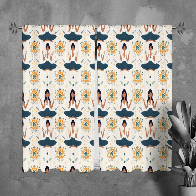 Mayya Room Darkening Curtain Pair, 40" W x 82" L