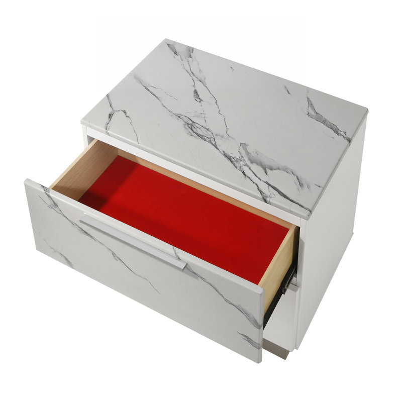 Table de chevet Witham - blanc