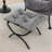 Upholstered Lazy Chair with Ottoman,Modern Comfy Lounge Sofa Chair with Armrest and a Side Pocket-259641552