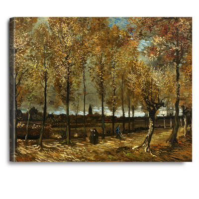 Peupliers près de Nuenen par Vincent Van Gogh. Reproduction d'art classique sur toile, estampe numérique sur toile, art mural pour la décoration intérieure