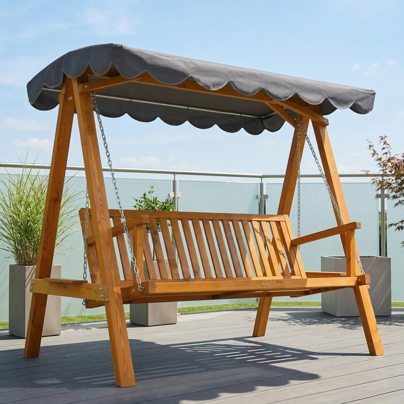3 Person Porch Swing with Canopy