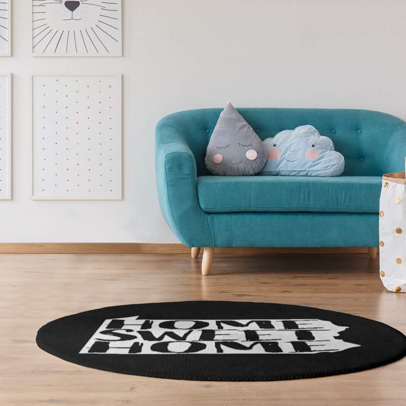 Chenille Indoor Rug, Round 5'