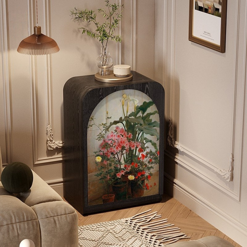 Buffet décoratif vintage à une porte et trois tiroirs Vintage